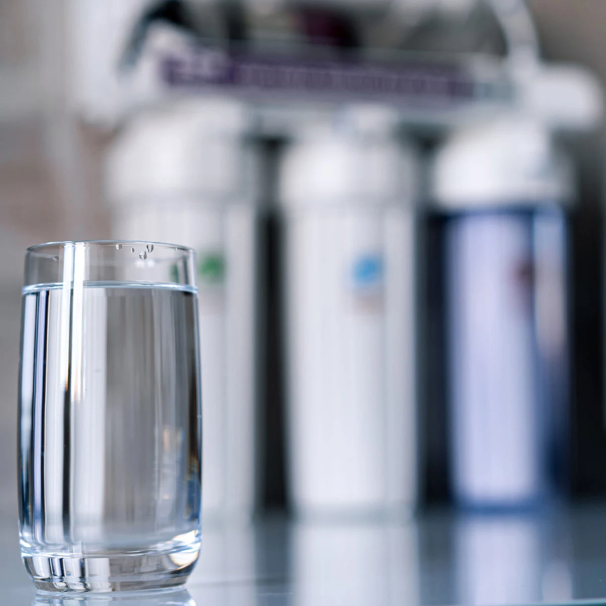 Water infront of filtration